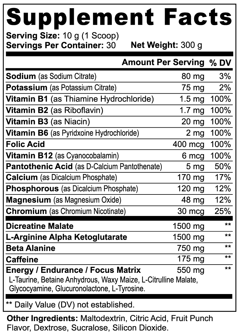 Signature Performance Blend  (Fruit Punch)